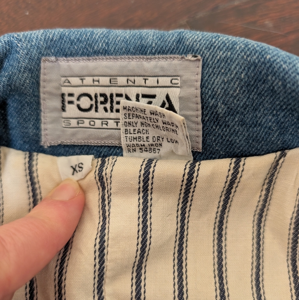 Vintage Forenza Denim Oversized Blazer Coat - Picture 4 of 7